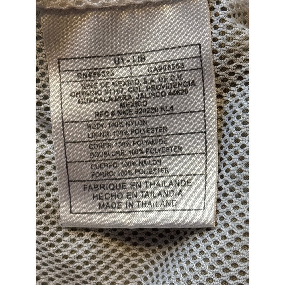 Nike Athletic Shorts Mens Large Khaki Tan Navy Stripe Excellent Mesh Lined - Picture 11 of 13